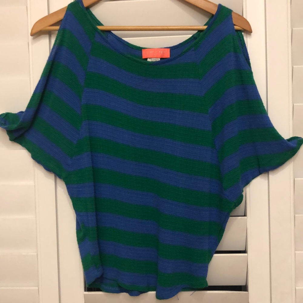 09 Soul Cake Batwing Blue & Green Stripes S